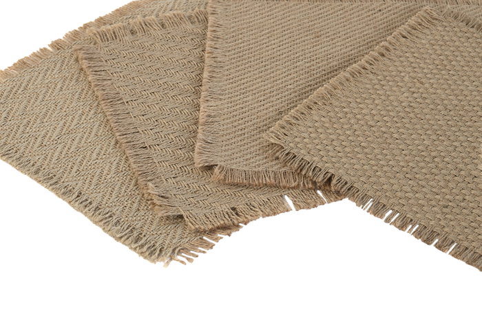 DKD Home Decor Individuales Básicos Natural Yute y Poliéster 30 x 45 cm (12 Unidades) DKD Home Decor Individuales Básicos Natural Yute y Poliéster 30 x 45 cm (12 Unidades)