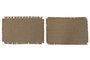 DKD Home Decor Individuales Básicos Natural Yute y Poliéster 30 x 45 cm (12 Unidades)