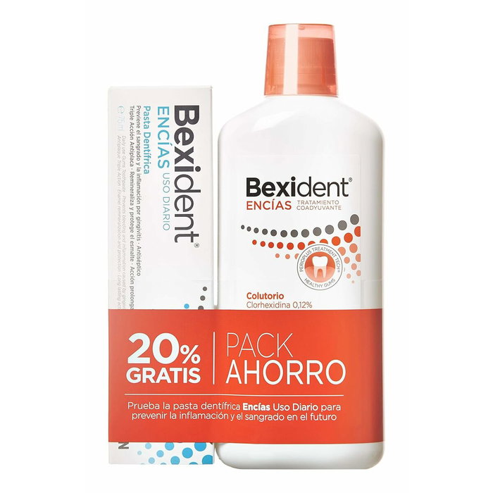 Bexident Pack Encías con Colutorio 500 ml y Pasta Dentífrica 75 ml