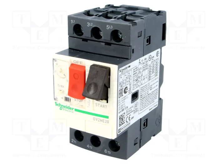 SCHNEIDER ELECTRIC GV2ME20 Interruptor motorizado 7,5kW 230÷690VAC SCHNEIDER ELECTRIC GV2ME20 Interruptor motorizado 7,5kW 230÷690VAC