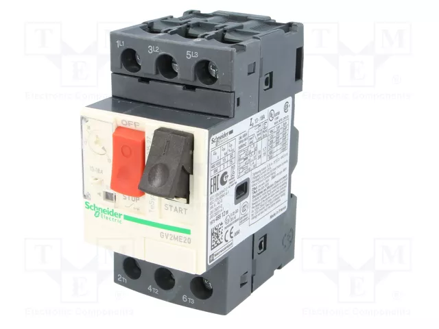 SCHNEIDER ELECTRIC GV2ME20 Interruptor motorizado 7,5kW 230÷690VAC SCHNEIDER ELECTRIC GV2ME20 Interruptor motorizado 7,5kW 230÷690VAC