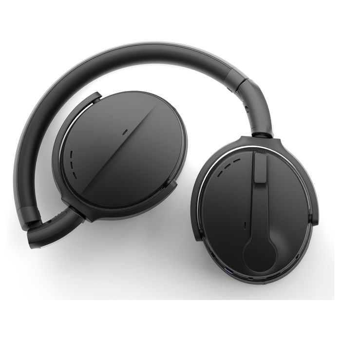 EPOS Adapt 560 II Auriculares Bluetooth 5.0 Inalámbricos Diadema Negros - Supraaural con Cancelación de Ruido, USB-C y Receptor, Compatibles con Teams y Zoom, 24h de Batería