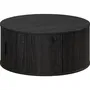 Trendteam Mesa de Centro Redonda MDF Negra Essential 80 cm