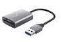 Trust Lector de Tarjetas Dalyx Fast USB 3.2 Gen 1 para SD y microSD, Carcasa de Aluminio, Velocidad hasta 104 MB/s, Incluye Cable Corto - 013R00587