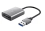 Trust Lector de Tarjetas Dalyx Fast USB 3.2 Gen 1 para SD y microSD, Carcasa de Aluminio, Velocidad hasta 104 MB/s, Incluye Cable Corto - 013R00587