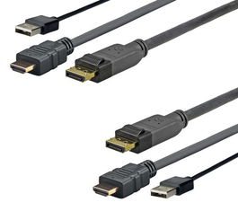 Vivolink Cable HDMI+USB+DisplayPort 1 Metro Soporte 4K
