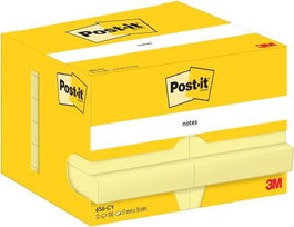 Post-It Pack 12 Blocs Notas Adhesivas 100 Hojas 51x76mm Canary Yellow 7100290170