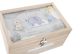 DKD Home Decor Caja MDF 30x20x15 Natural
