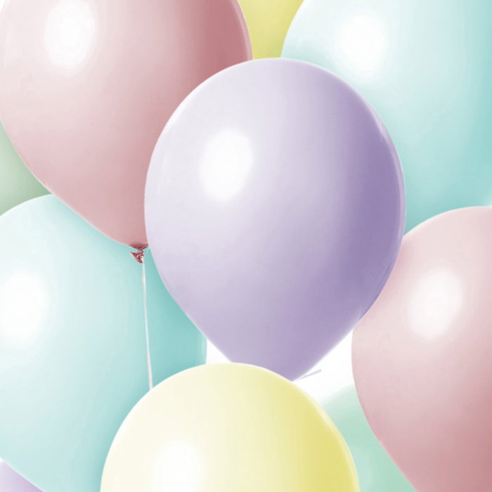 Party Time Juego De 10 Globos Color Pastel Para Fiestas