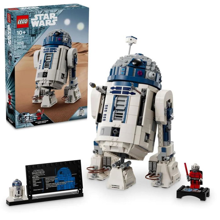 Lego 75379 Star Wars R2-D2 Figura de Construcción Coleccionable con 1050 Piezas, Modelo para Exhibir con Darth Malak 25 Aniversario, Juguete para Niños de 10+ Años Lego 75379 Star Wars R2-D2 Figura de Construcción Coleccionable con 1050 Piezas, Modelo para Exhibir con Darth Malak 25 Aniversario, Juguete para Niños de 10+ Años