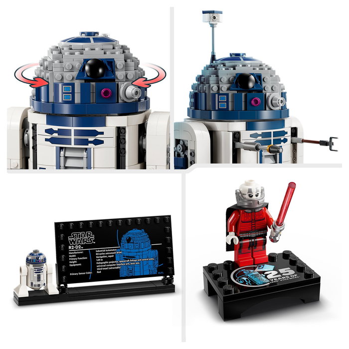 LEGO Star Wars R2-D2 - Juego de construcción (75308) de 1050 piezas, Edad 10+