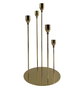 DKD Home Decor Candelabro Dorado 20 x 38 x 20 cm (2 Unidades)