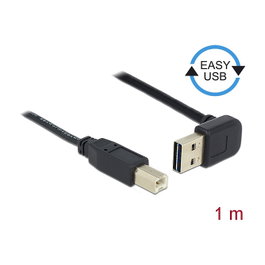 DeLOCK Cable EASY-USB 2.0 USB-A angular a USB-B de 1 m