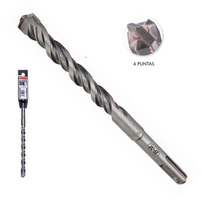 JORAN Broca SDS-Plus 4 Puntas 22x450mm para Martillo JORAN Broca SDS-Plus 4 Puntas 22x450mm para Martillo