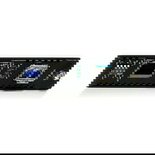 StarTech Conversor de Medios Gigabit Ethernet a Fibra Óptica 1000Mbps, Multimodo LC, 550m, 1000Base-LX/SX/T, Plug and Play, Negro