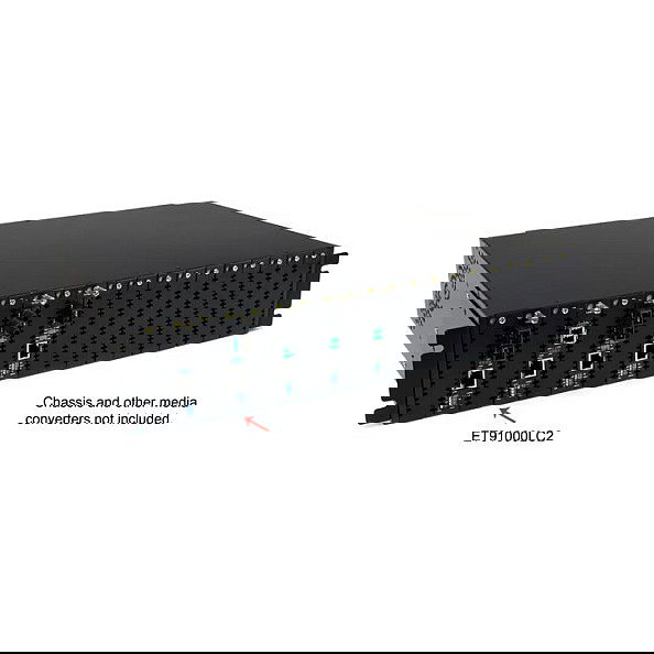 StarTech Conversor de Medios Gigabit Ethernet a Fibra Óptica 1000Mbps, Multimodo LC, 550m, 1000Base-LX/SX/T, Plug and Play, Negro