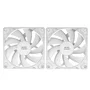 Mars Gaming Kit de 2 Ventiladores para PC MFPROX2W - 120mm, FDB, Silenciosos (12dB), Conexión 3/4 Pines, Color Blanco