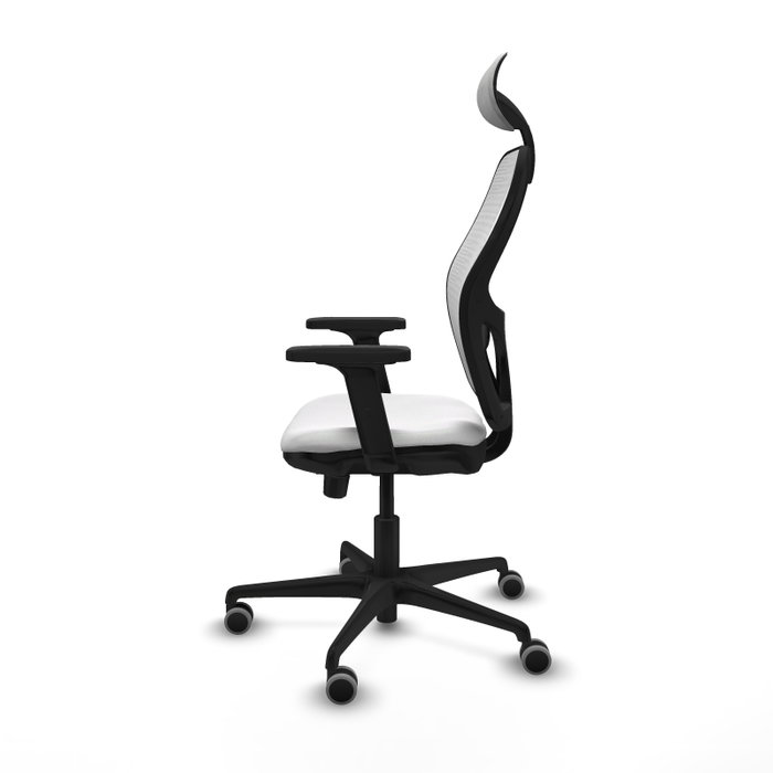 PIQUERAS Y CRESPO Silla de oficina Jorquera Blanca con Mecanismo Sincro/Traslack