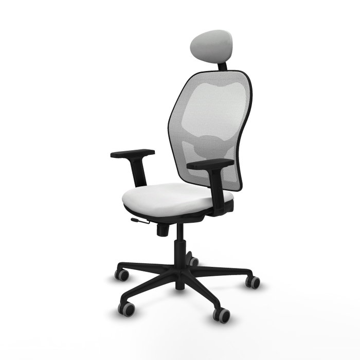 PIQUERAS Y CRESPO Silla de oficina Jorquera Blanca con Mecanismo Sincro/Traslack