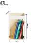 Hanah Home Soporte de Libros de Metal Crema 18x19x15.5 cm
