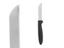 Kinvara Set de 4 Cuchillos Peladores Negros con Acero Inoxidable 2CR14, 26.2x12.5x1 cm (Set de 12)