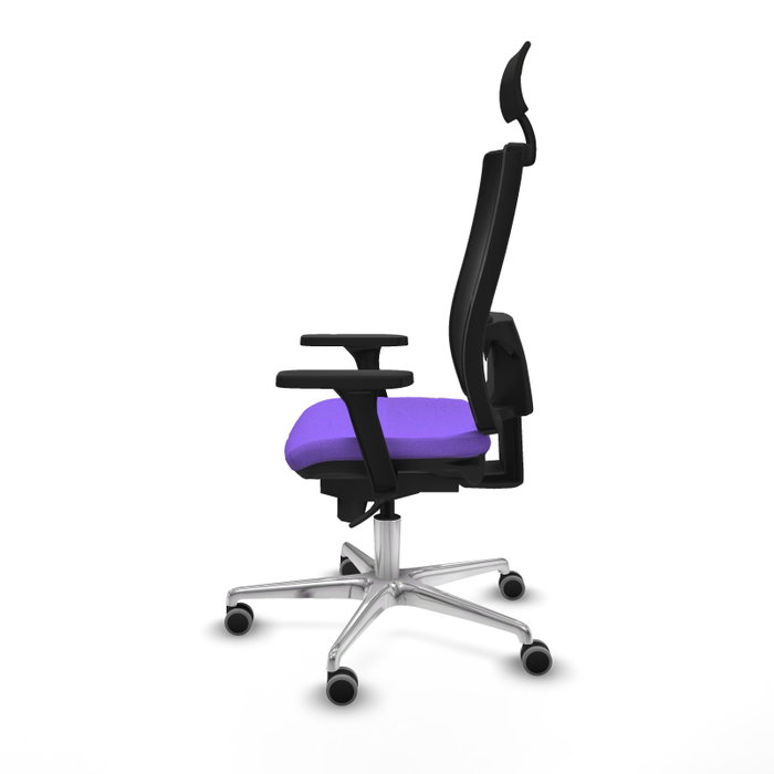 PIQUERAS Y CRESPO Silla de oficina Horna con mecanismo Sincro, Lila y Negro PIQUERAS Y CRESPO Silla de oficina Horna con mecanismo Sincro, Lila y Negro