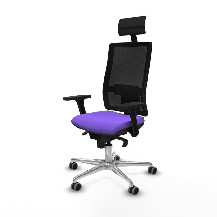 PIQUERAS Y CRESPO Silla de oficina Horna con mecanismo Sincro, Lila y Negro PIQUERAS Y CRESPO Silla de oficina Horna con mecanismo Sincro, Lila y Negro