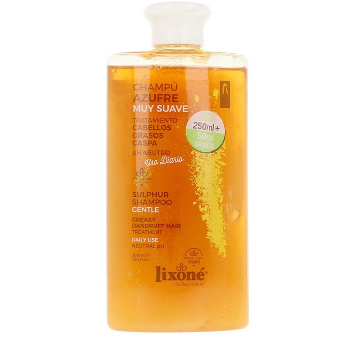 Lixone AZUFRE Champú Antigrasa y Anticaspa Vegano 300 ml Lixone AZUFRE Champú Antigrasa y Anticaspa Vegano 300 ml