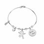La Petite Story Pulsera de Acero Inoxidable Gris LPS05ASF04