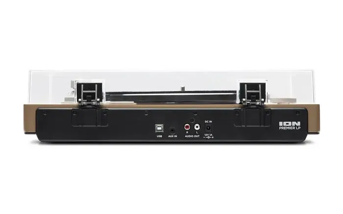 ION Tocadiscos Premier Lp - Madera con Bluetooth y Conversión Digital, Altavoces Estéreo Integrados, 3 Velocidades (33 1/3, 45, 78 RPM)