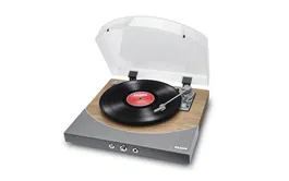 ION Tocadiscos Premier Lp - Madera con Bluetooth y Conversión Digital, Altavoces Estéreo Integrados, 3 Velocidades (33 1/3, 45, 78 RPM)