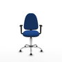PIQUERAS Y CRESPO Silla de oficina Aýna Azul con Brazos 1D