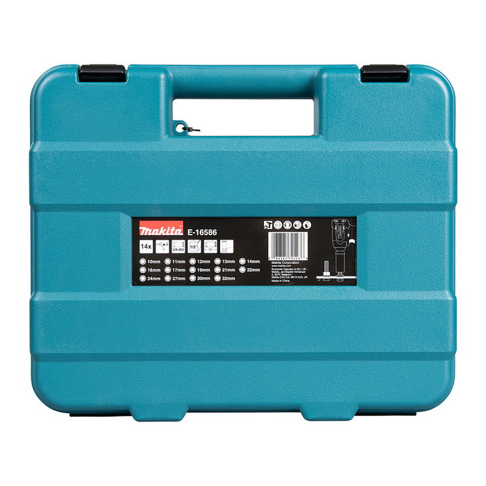 Makita Juego de llaves de impacto de 14 piezas 1/2 pulg. Impact Black Makita Juego de llaves de impacto de 14 piezas 1/2 pulg. Impact Black