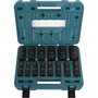 Makita Juego de llaves de impacto de 14 piezas 1/2 pulgada Impact Black