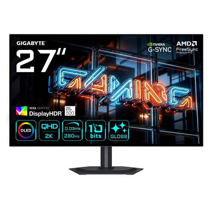 Gigabyte MO27Q28GR Monitor Gaming 27 pulg. WOLED QHD 280Hz Gigabyte MO27Q28GR Monitor Gaming 27 pulg. WOLED QHD 280Hz