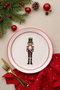 Hermia Ylbtat7 Juego de Platos de Postre Navideños de Porcelana, 6 Piezas