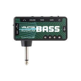 Valeton Micro Amplificador de Bajo de Bolsillo Rushead Bass con Efectos y Auxiliar, Hasta 5 Horas de Batería, Cargador USB