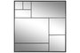 DKD Home Decor Espejo Anxi 2024 Loft Negro 90 x 90 cm