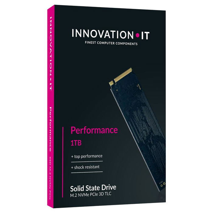Innovation IT Performance - Disco Duro Interno SSD 1TB NVMe PCIe 3.0 M.2, Memoria 3D TLC