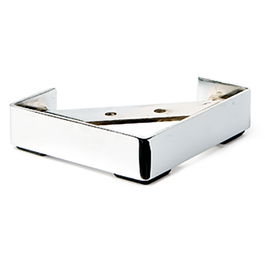 Q&Q Pata Metálica Malone H36 130X130 Cromo para Sofás y Muebles