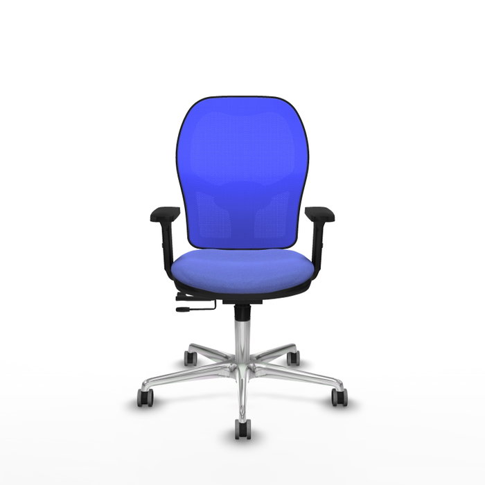 PIQUERAS Y CRESPO Silla de oficina Jorquera con mecanismo Sincro/Traslack, Azul