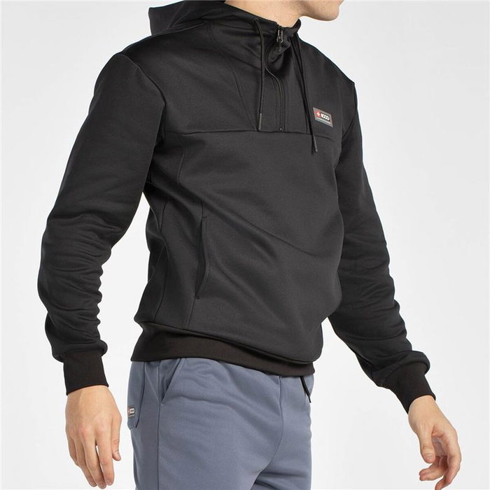 Sudadera con Capucha Hombre +8000 Esvein Negro L