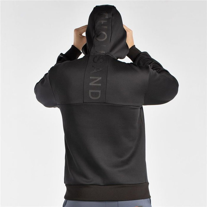 Sudadera con Capucha Hombre +8000 Esvein Negro L