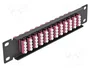 DeLOCK Panel de conexión de fibra óptica 12 puertos LC Quad 10″ 1U