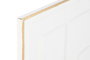 DKD Home Decor Decoración de Pared de Metal Abstracto 2 Piezas Blanco y Dorado