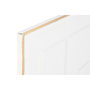 DKD Home Decor Decoración de Pared de Metal Abstracto 2 Piezas Blanco y Dorado