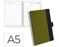 Liderpapel Agenda de oficina 2027 espiral día página A5 verde