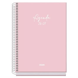 Dohe Agenda Escolar Basic Serenity A5 Espiral Cartón Forrado Rosa 2026-2027