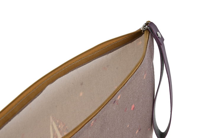 DKD Home Decor Bolsa Yoga is a heart opener 23 Burdeos Verde 31 x 1 x 21 cm (3 Unidades)