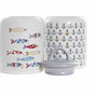 DKD Home Decor Pack de 2 Botes de Gres 2L Costa Peces